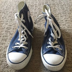 Navy Blue Chuck Taylor High Top Converse